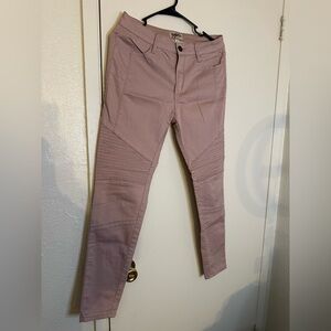 Elegant Mauve Skinny Pants